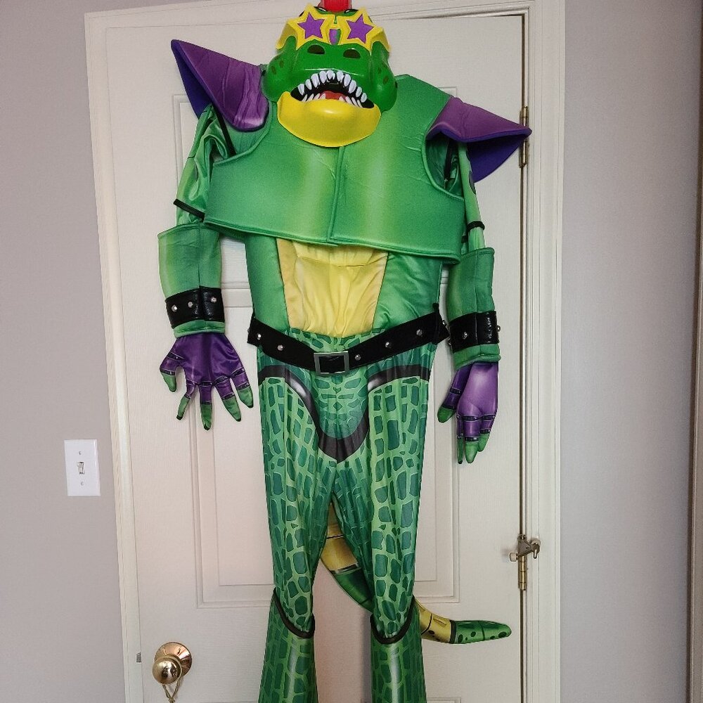 EUC - FNAF - Montgomery Gator Halloween Costume Kids size 12-14